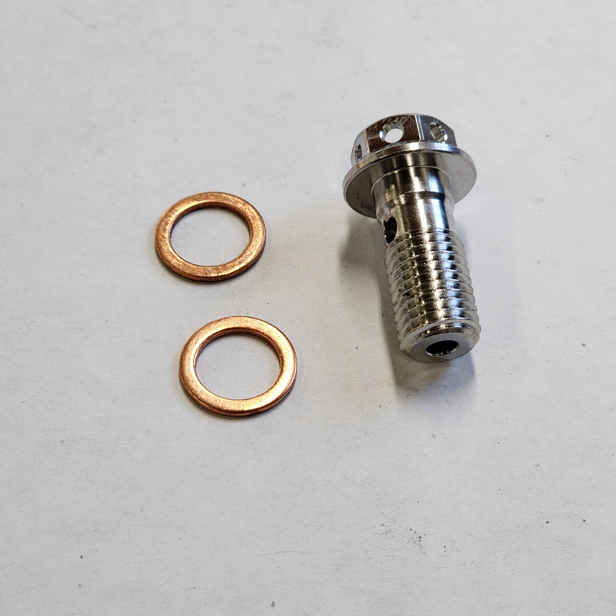 06GS2364 BULLONE BANJO SINGOLO LUNGO BREMBO RACING M10X1 ACCIAIO INOX - Foto 9